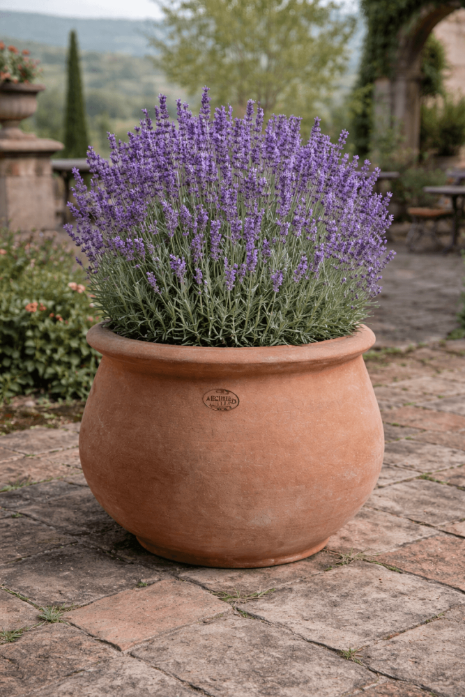 Pot de fleurs rond en terre cuite – Cachepot Montalcino